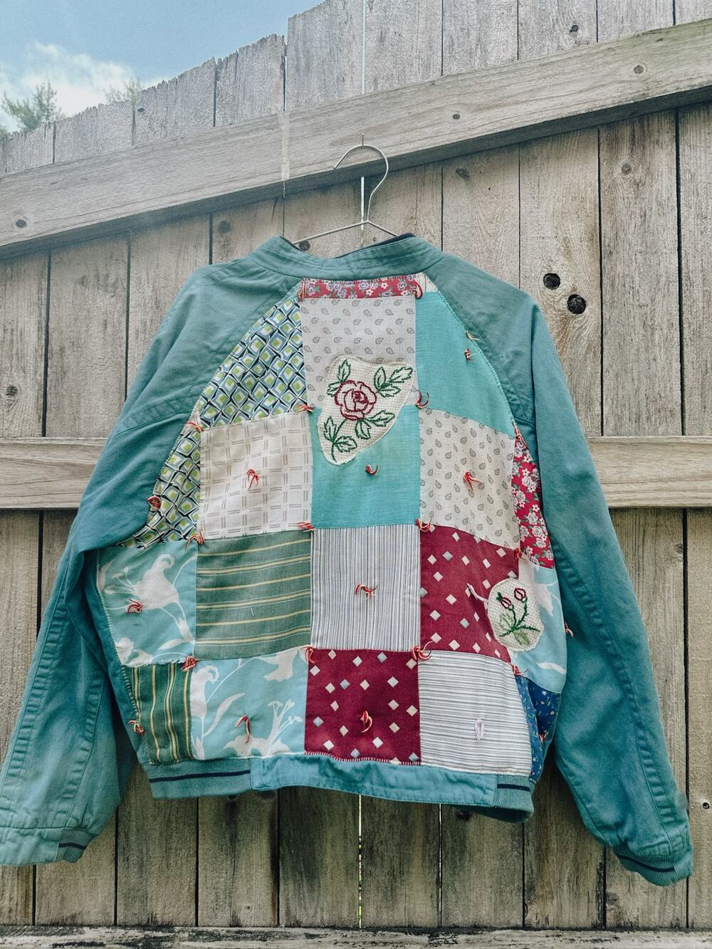 Upcycled Vintage Patchwork Jacket | One of a Kind Quilted Bomber